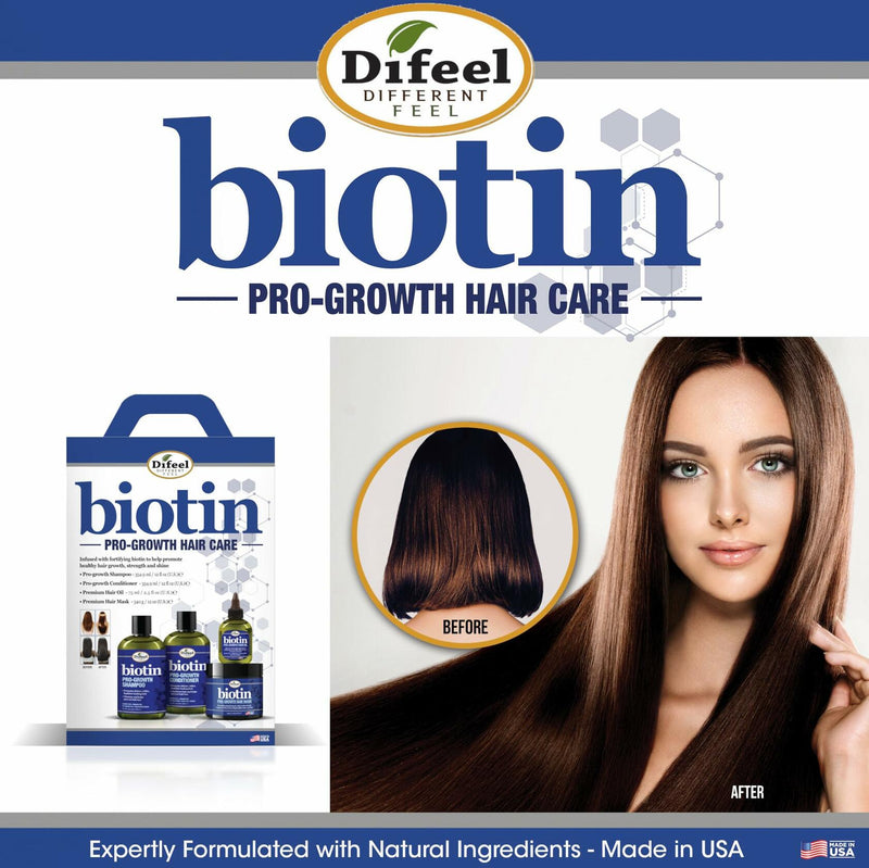 Difeel Premium Biotin Hair Oil 7.1 oz. (PACK OF 4)