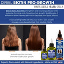 Difeel Premium Biotin Hair Oil 7.1 oz. (PACK OF 4)