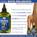 Difeel Premium Biotin Hair Oil 7.1 oz. (PACK OF 4)