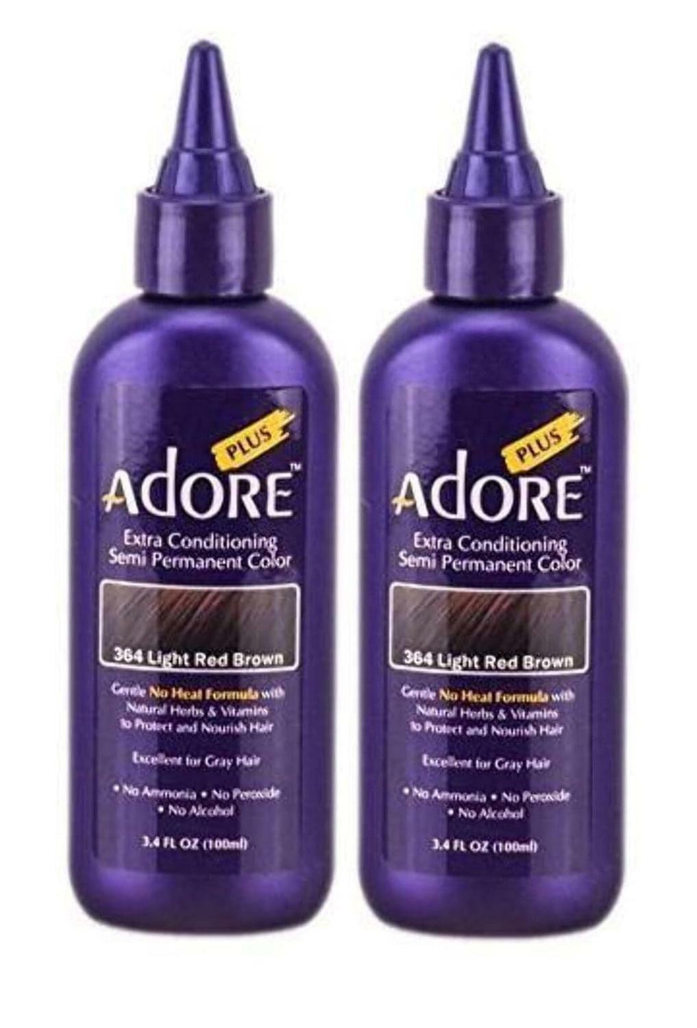 Adore Plus #364 LIGHT RED BROWN 3.4 FL OZ (Pack of 2)