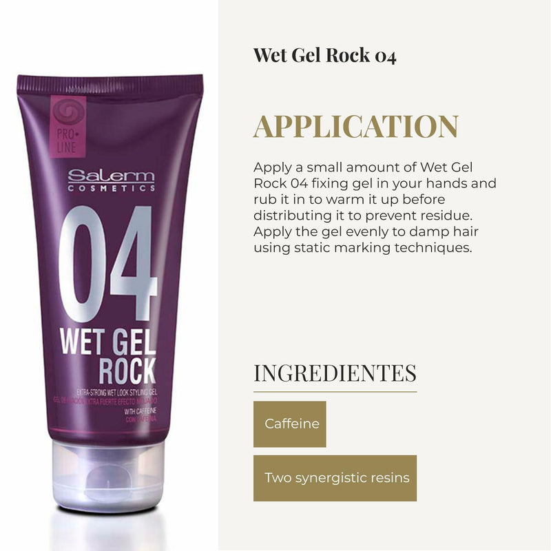 SALERM - Hair Styling Gel - Pro Line Wet Gel Rock 04-200 ml