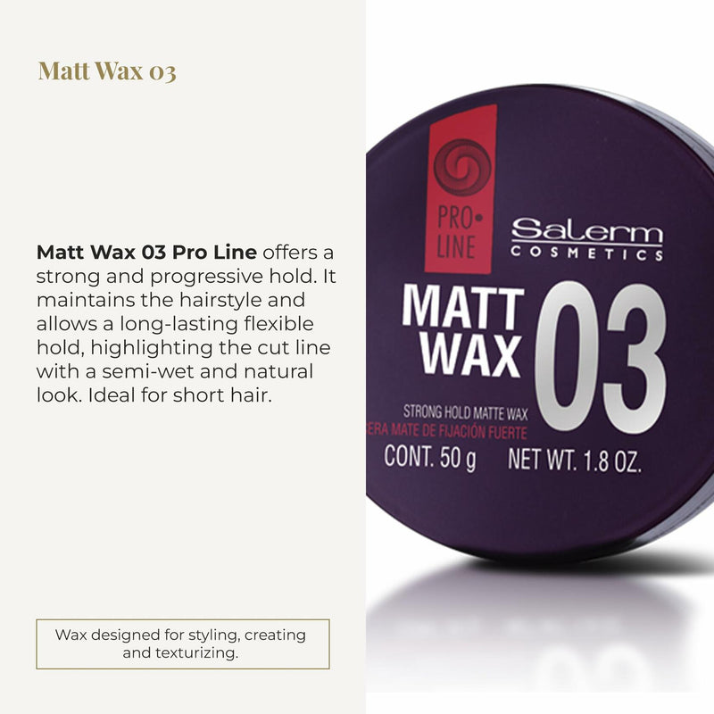 SALERM - Hair Wax - Pro Line Matt Wax 03-50 ml
