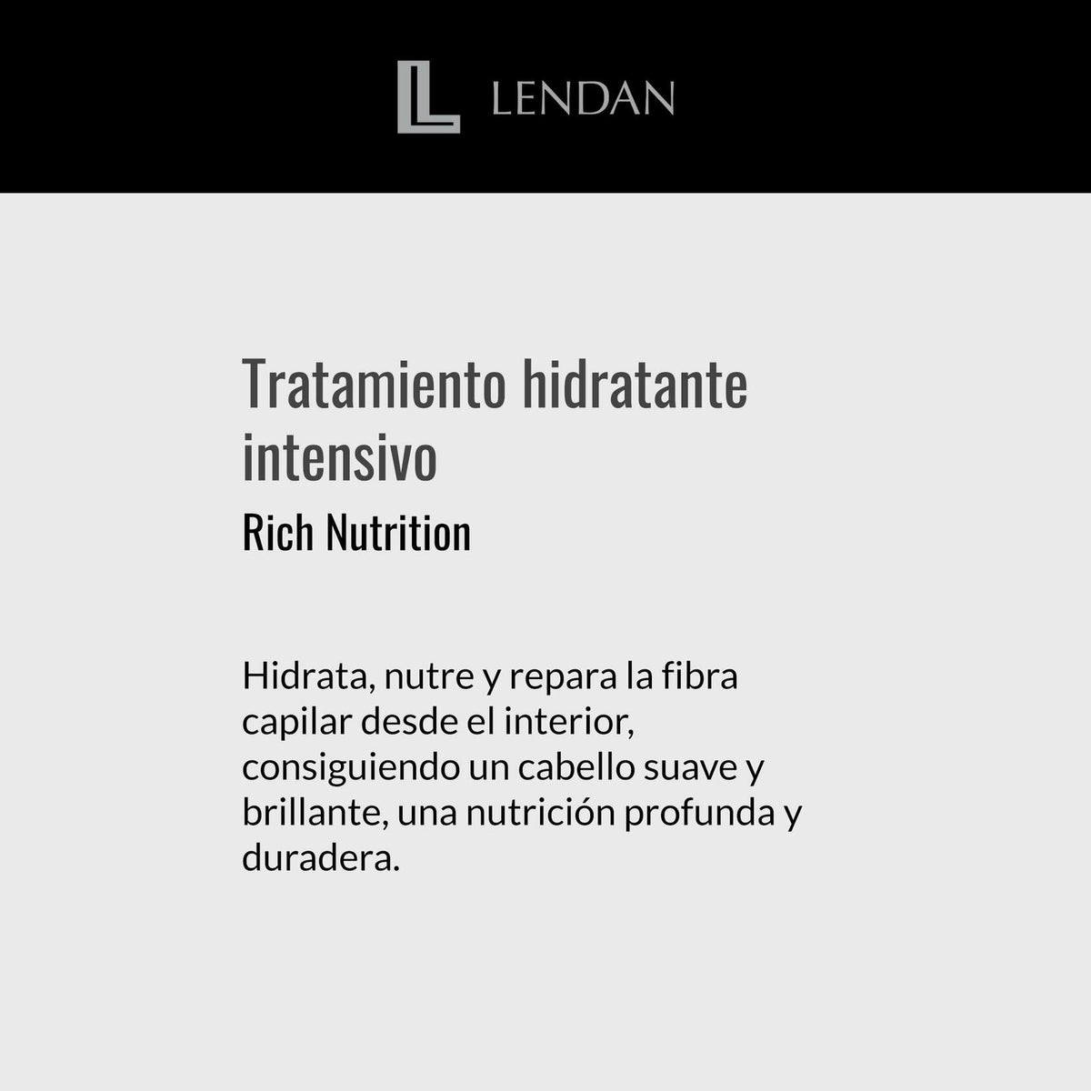 Lendan - Nourishing Shampoo - Rich Nutrition - 1000 ml