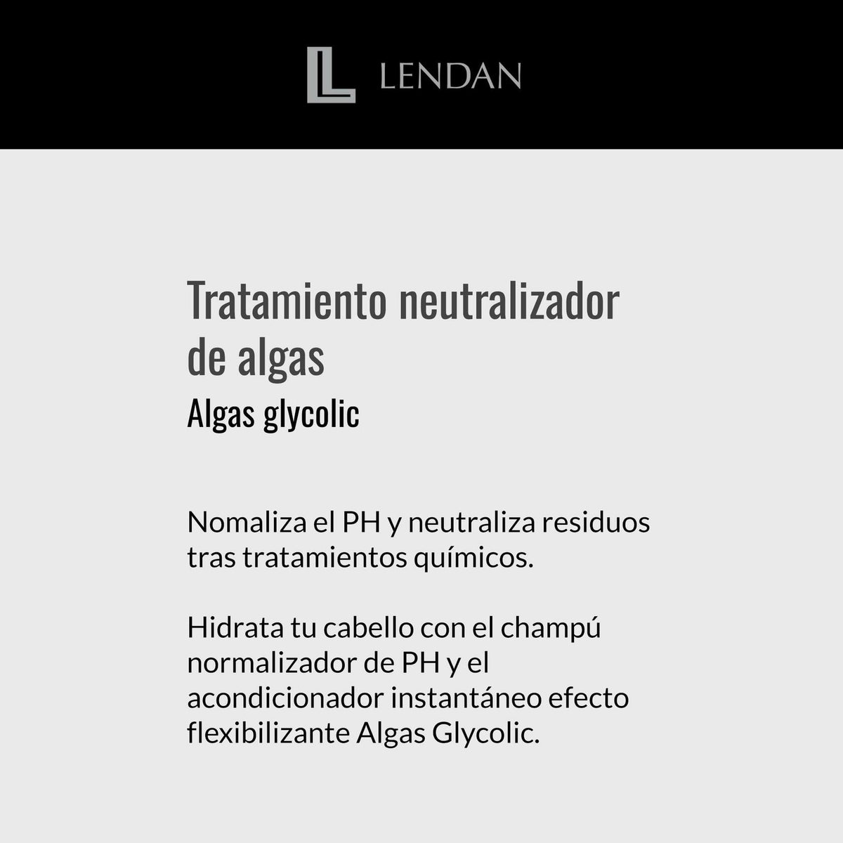 Lendan - Hydrating Shampoo with Seaweed - Neutral Algae Glycolic Shampoo - 1000 ml