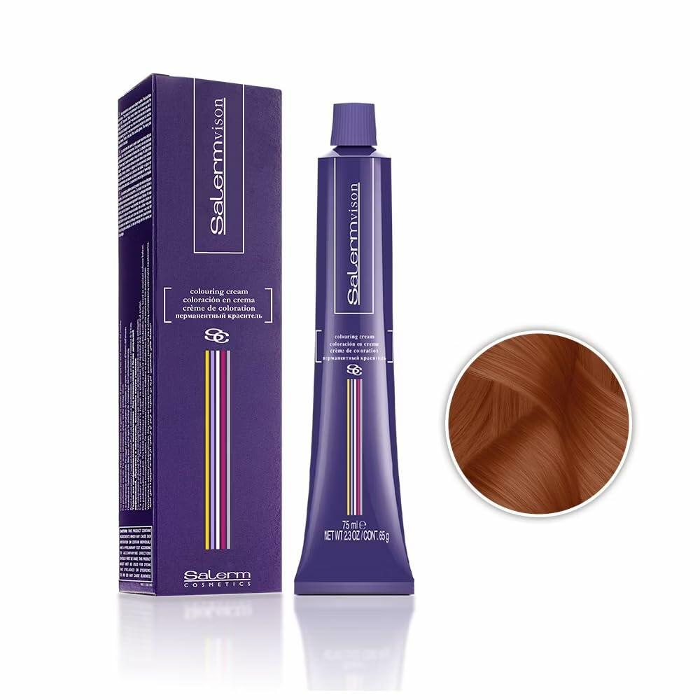 Salermvison Hair Coloring Cream #7.44 Orange Red, 2.3 Ounce