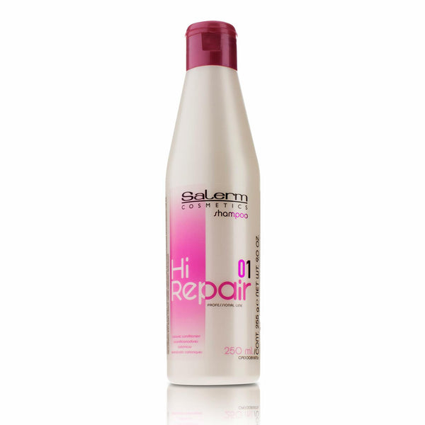 SALERM - Repair Shampoo - Hi Repair Shampoo - 250 ml - Deep Hydration for Damaged Hair - Repairs and Rejuvenates - Shinier and Softer Hair - Immediate Effect