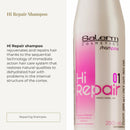 SALERM - Repair Shampoo - Hi Repair Shampoo - 250 ml - Deep Hydration for Damaged Hair - Repairs and Rejuvenates - Shinier and Softer Hair - Immediate Effect