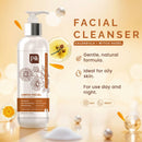Pili Calendula Facial Cleanser with Witch Hazel and Lactic acid, cleans and exfoliates with controlled pH