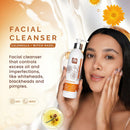 Pili Calendula Facial Cleanser with Witch Hazel and Lactic acid, cleans and exfoliates with controlled pH