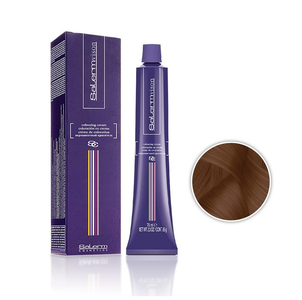 Salerm Salermvison · Tinte #6.4 Rubio oscuro cobrizo · 2.5 oz · 75 ml