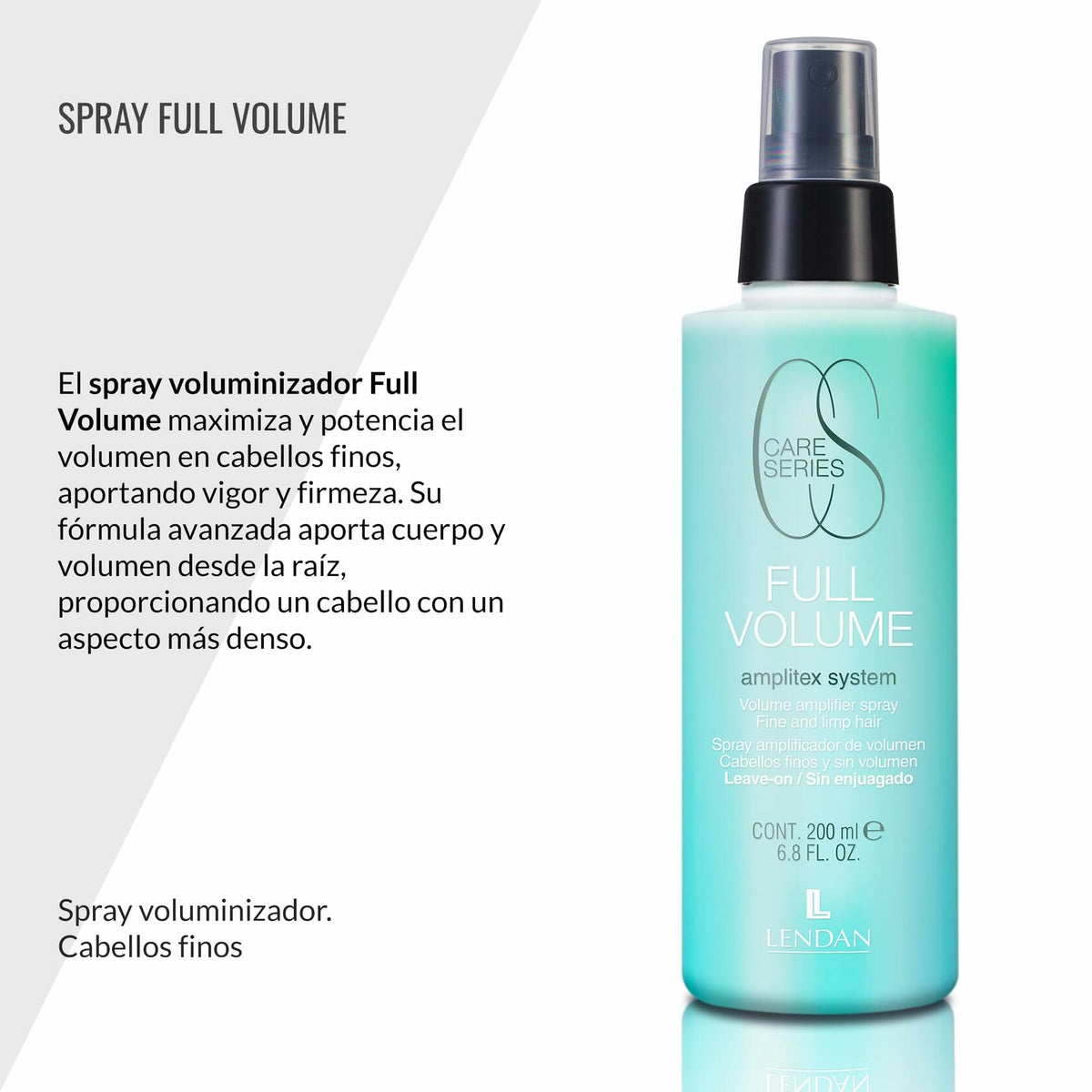 Lendan - Fine Hair Volume Spray - Full Volume Volumizing Spray - 200 ml - Adds Strength and Firmness - Strengthens Hair Fiber - Increased Hair Density - Lighter and Shinier Hair