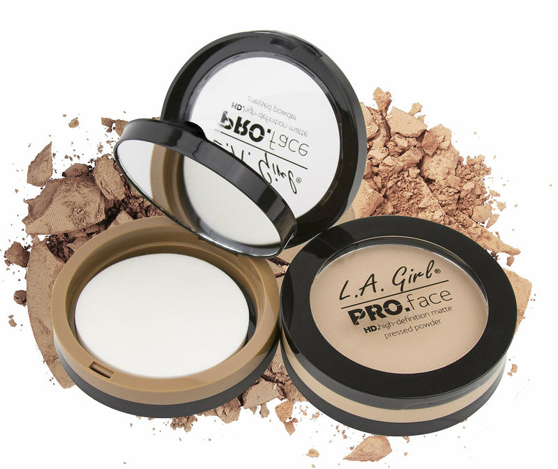 L.A. Girl Pro Face HD Matte Pressed Powder, Cocoa, 0.25 Ounce (Pack of 3) (GPP615)