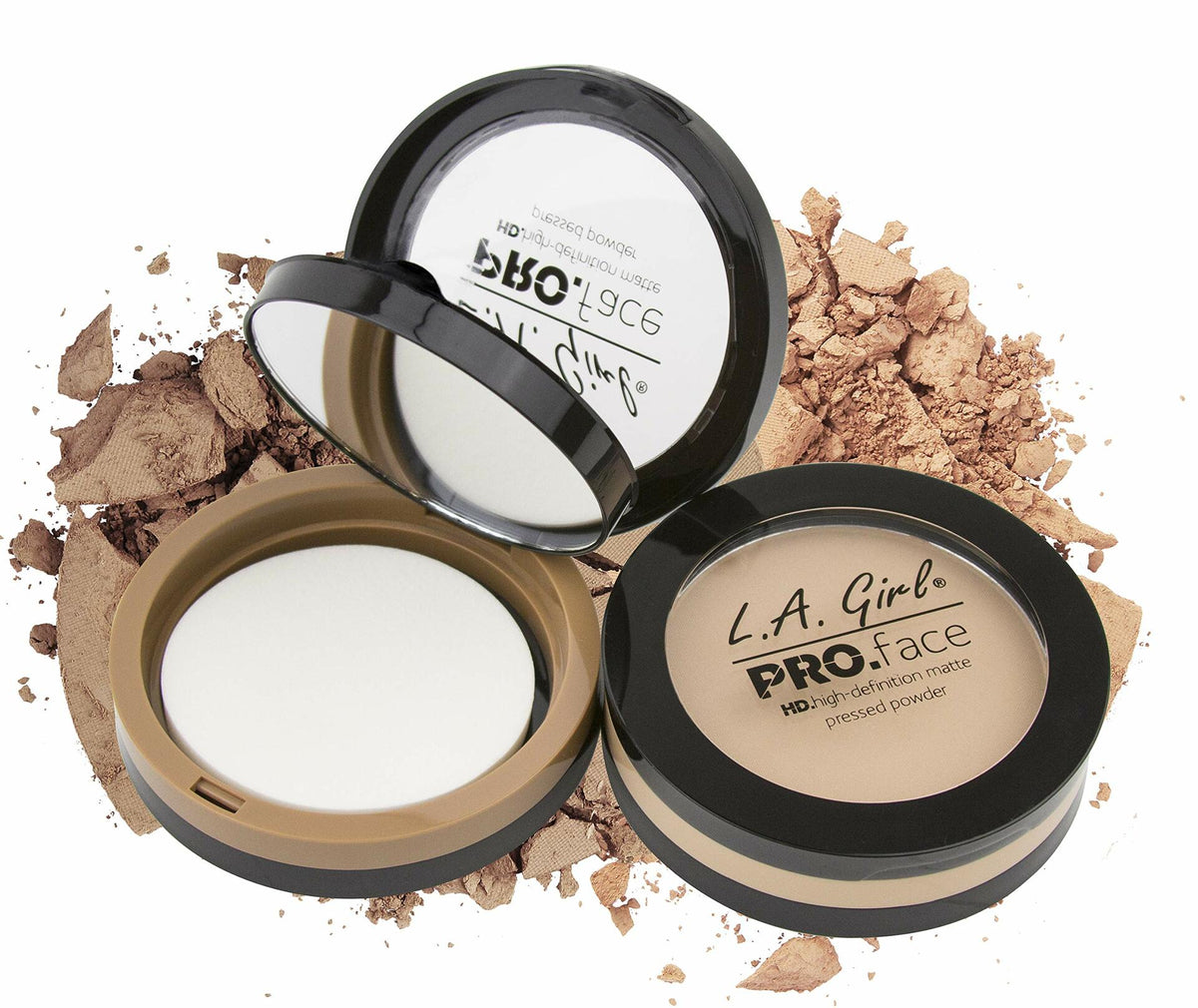 L.A. Girl Pro Face HD Matte Pressed Powder (3 Pack) - 614 Chesnut