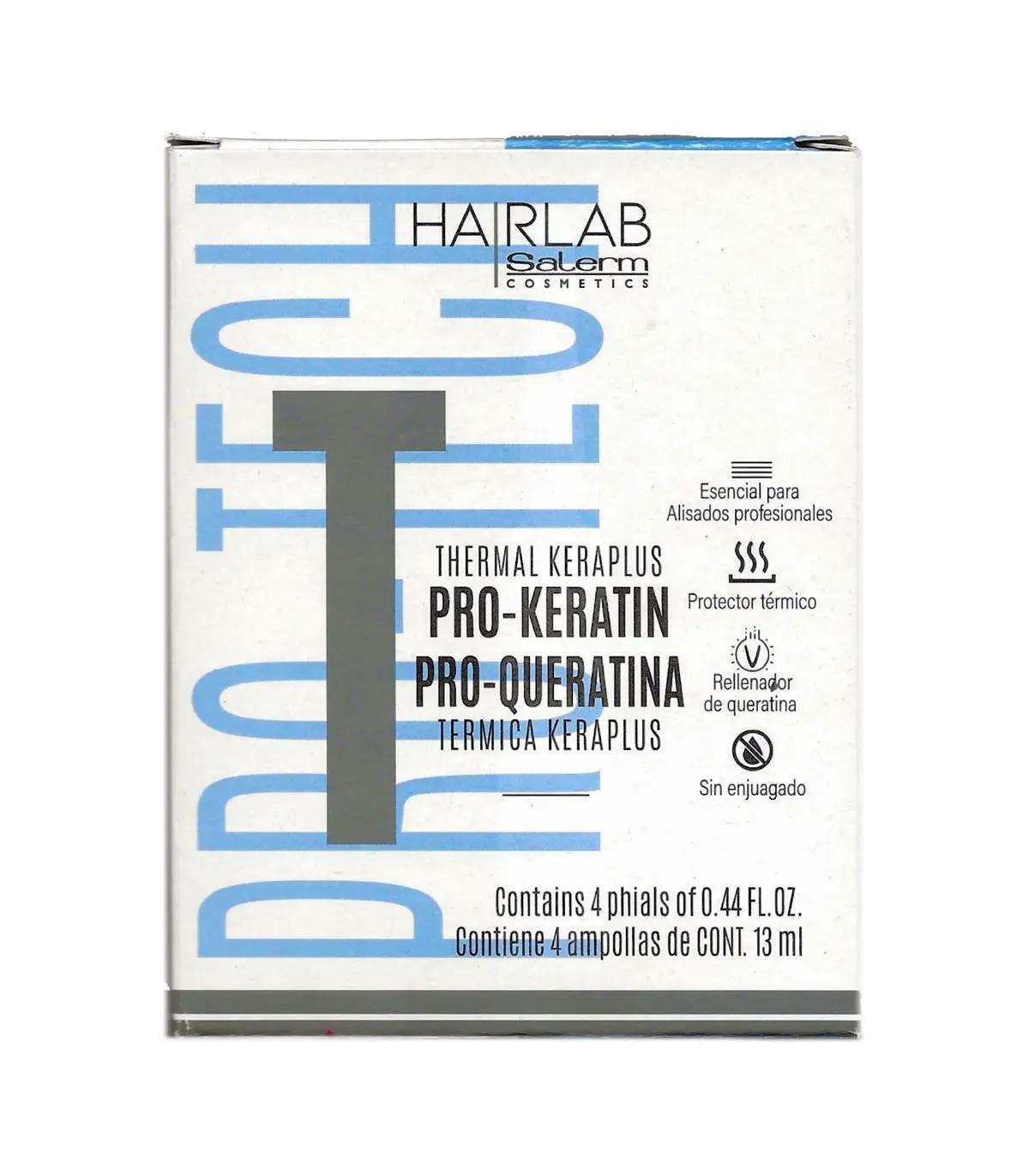 Salerm HairLab Thermal Pro-Keratin KeraPlus · 4 ampollas · 0.44 oz