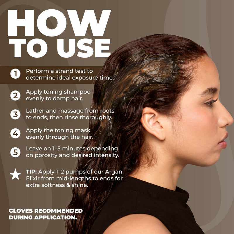 naissant Glow Mocca Hair Toning Shampoo (Glow Mocca) 10.1 Fl Oz