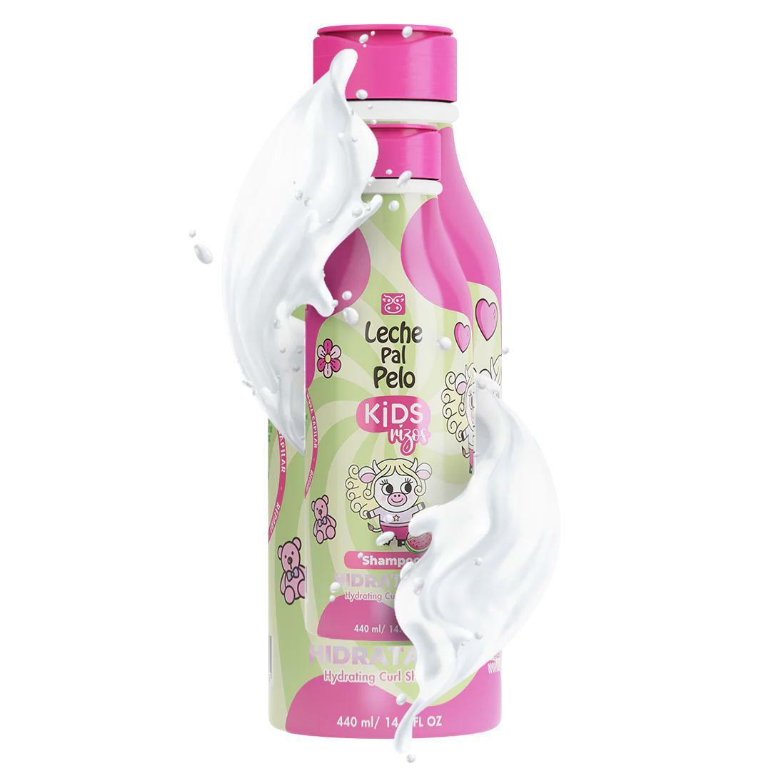 Leche Pal Pelo Hydrating Curl Shampoo for Kids – Gentle Daily Cleanser with Natural Ingredients – Softens & Defines Curls – 14.9 fl oz