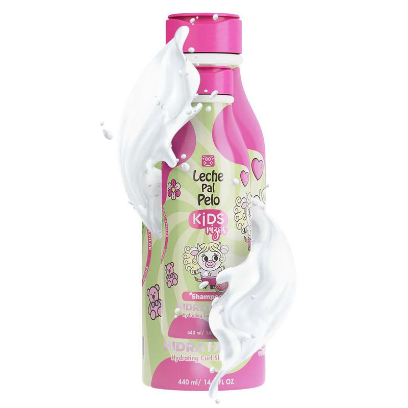 Leche Pal Pelo Hydrating Curl Shampoo for Kids – Gentle Daily Cleanser with Natural Ingredients – Softens & Defines Curls – 14.9 fl oz