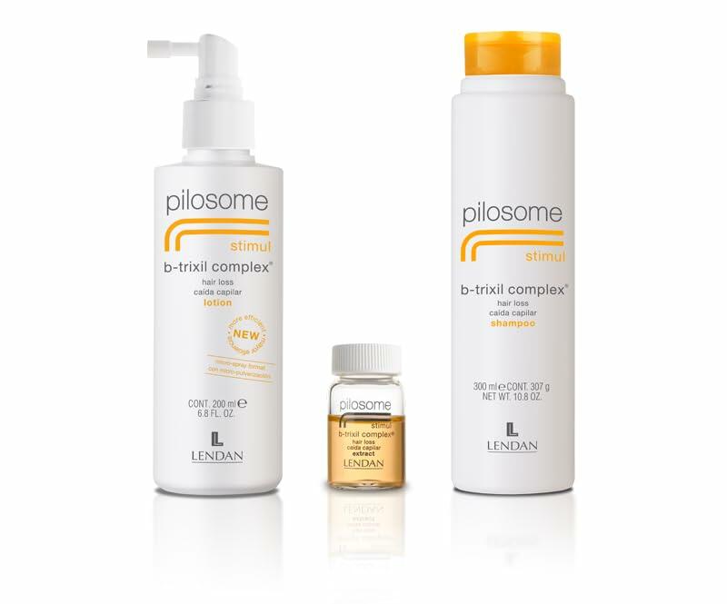 Lendan - Pilosome Stimul B-Trixil Complex Kit - Shampoo 300 ml, Lotion 200 ml, and Complex Extract - 6 x 6 ml