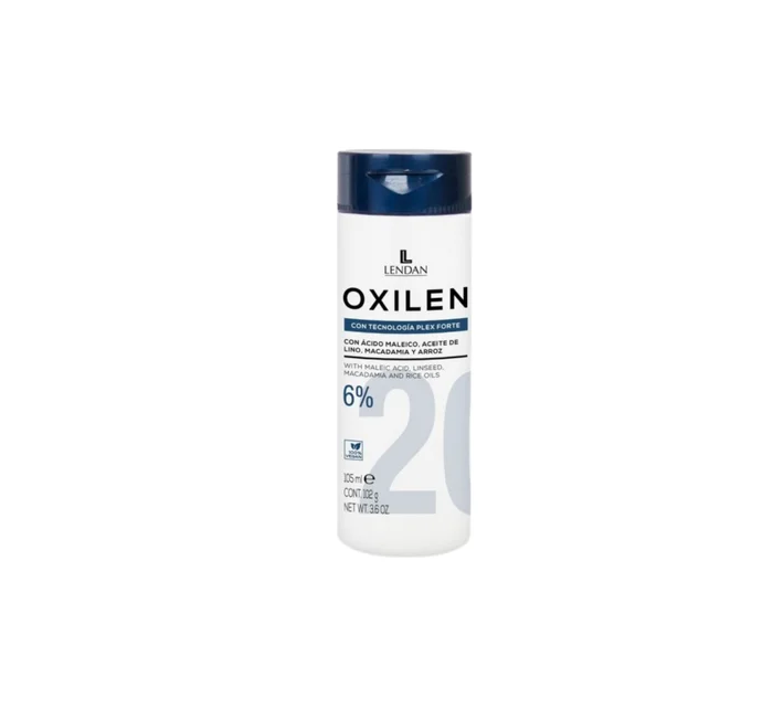 Lendan Oxilen Stabilized Cream with Plex Forte Technology, 20 Vol. (6%) covers grey hair - lightens natural hair up to 2 shades.