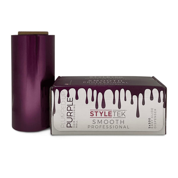 Styletek Smooth Professional Plumped Up Purple Hair Coloring Roll 5x300 Easy Glide Dispenser