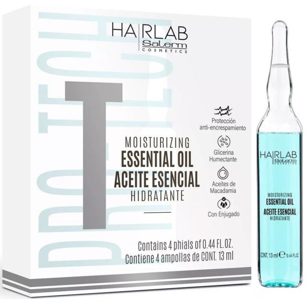 Salerm HairLab Essential Moisturizing Oil · Aceite hidratante, 4 ampollas · 0.44 fl oz · 13 ml