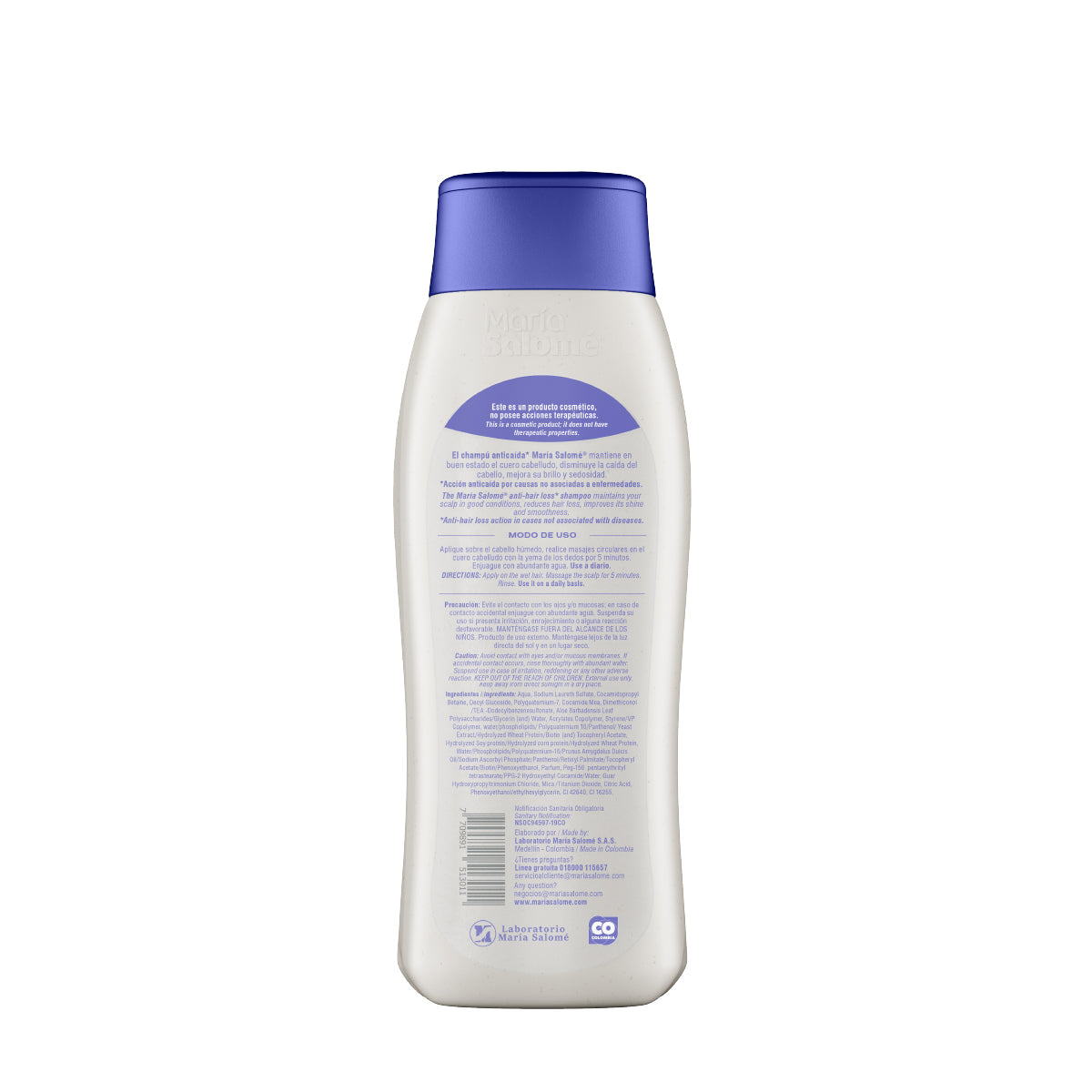 Maria Salome Shampoo MOM Prevencion Caida Y Nutricion del Cabello 400ml