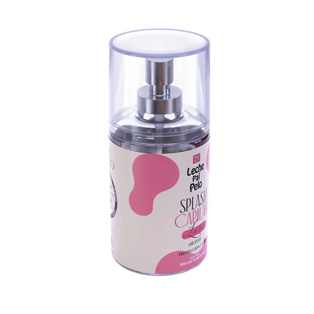 Leche Pal Pelo - Hair Splash LOVE 100ml/3.38 fl oz – Luxurious Leave-In Mist with Provitamin B5, Amino Acids & UV Protection