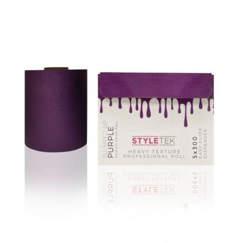 Styletek Smooth Professional Plumped Up Purple Hair Coloring Roll 5x300 Easy Glide Dispenser