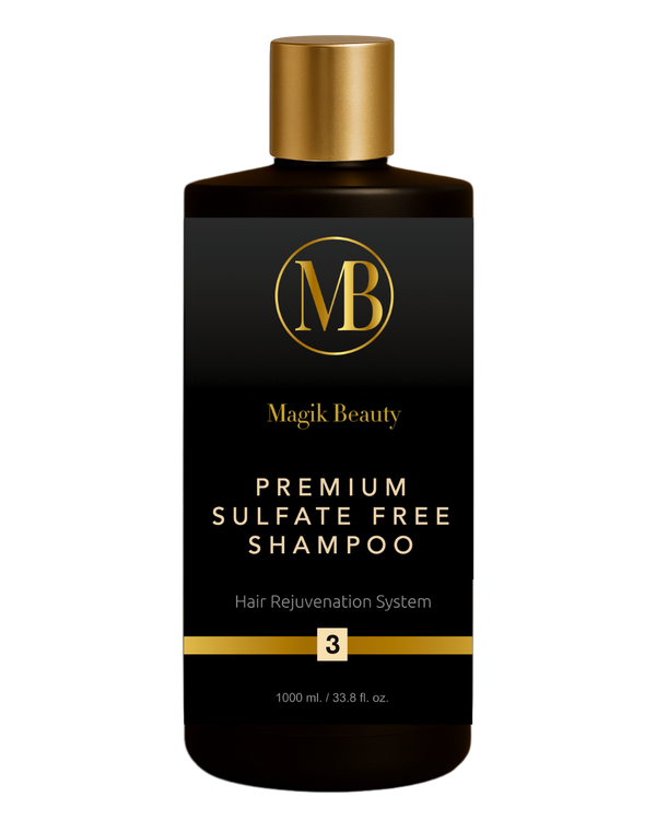 Magik Beauty |Premium Sulfate-Free Shampoo | Hair Rejunevation | Professional Nourishment | Straightening Hair 33 fl. oz. bottle