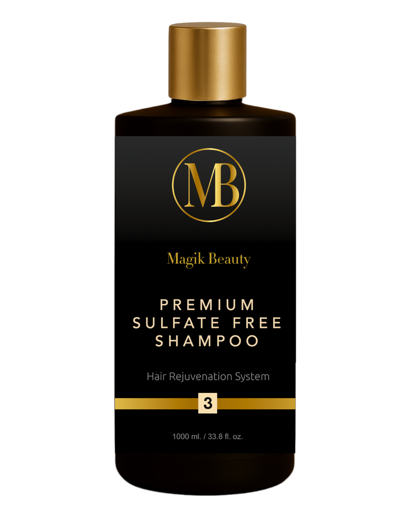 Magik Beauty |Premium Sulfate-Free Shampoo | Hair Rejunevation | Professional Nourishment | Straightening Hair 33 fl. oz. bottle