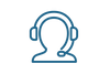 transparent customer support icon