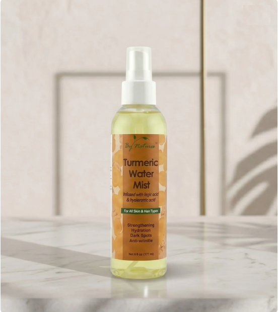 By Natures - Turmeric Water Mist Infused with Kojic Acid and Hyaluronic Acid - 6 oz