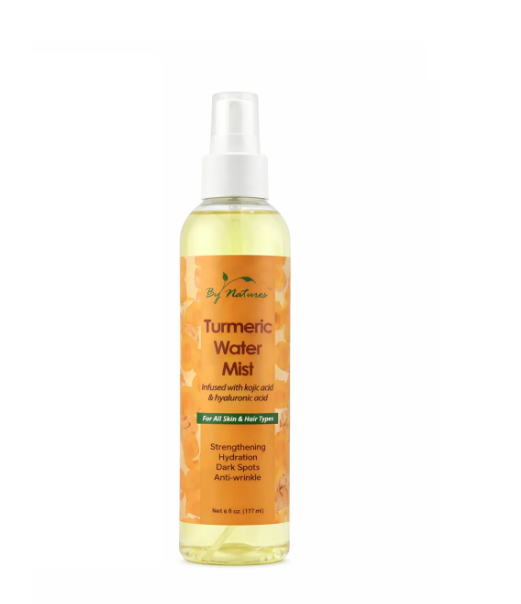 By Natures - Turmeric Water Mist Infused with Kojic Acid and Hyaluronic Acid - 6 oz