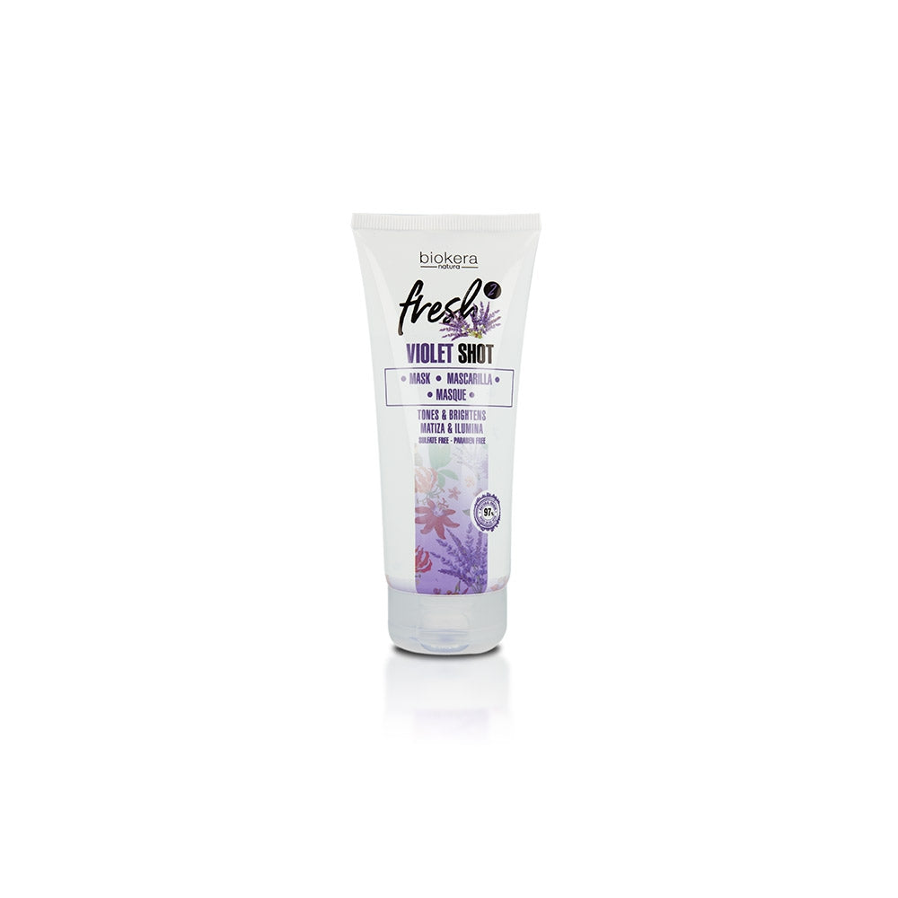 Salerm Cosmetics Biokera Natura Fresh Violet Shot Hair Mask 6.76 fl.oz.