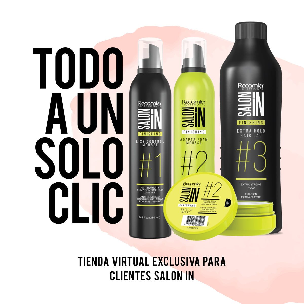 Recamier Professional Salon In Finishing #3 Extra Hold Hair Spray 9.5oz - Spray de Fijacion Extra Fuerte para el cabello