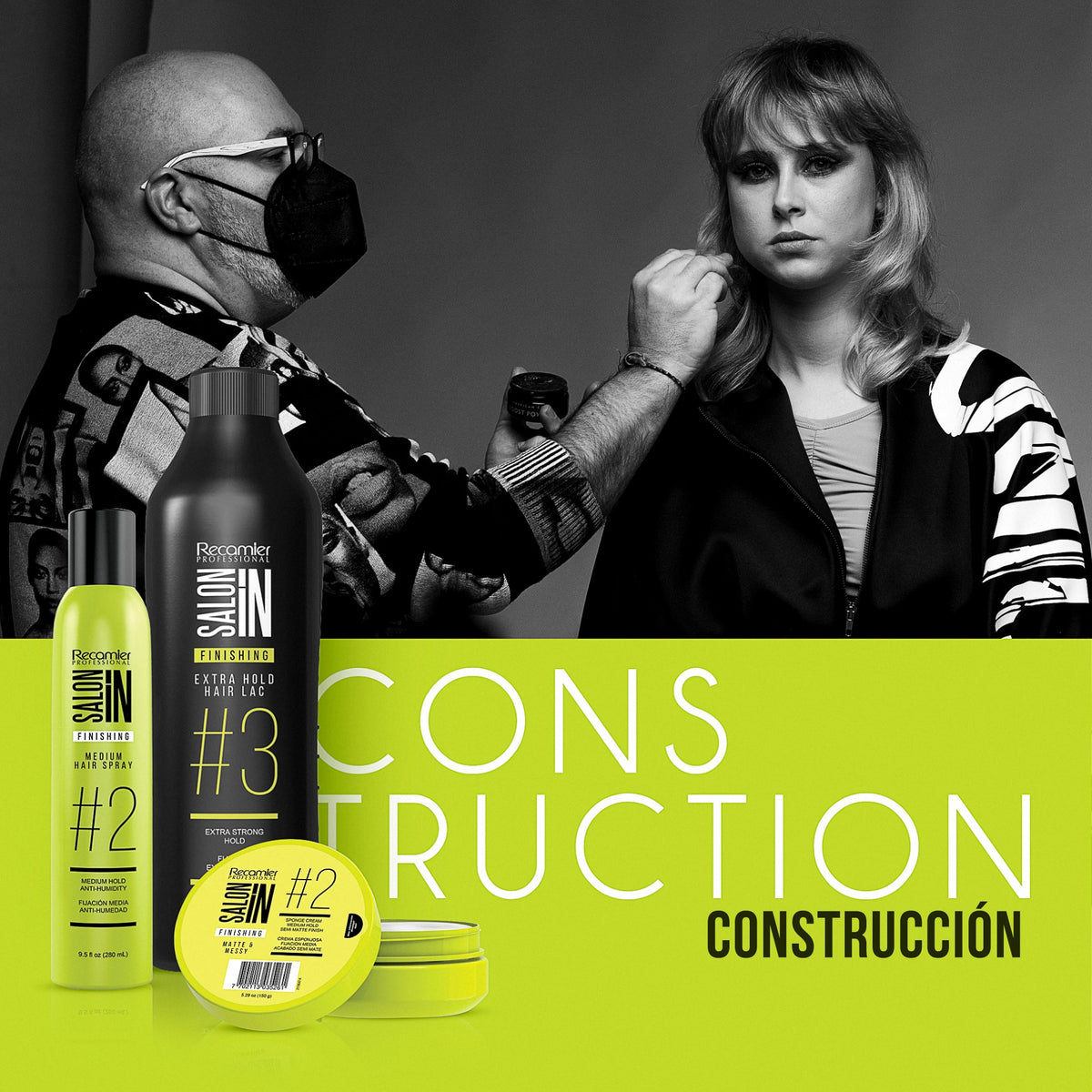 Recamier Professional Salon In Finishing #3 Extra Hold Hair Spray 9.5oz - Spray de Fijacion Extra Fuerte para el cabello