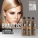Recamier Professional Salon In Braziliss Kerat-in Amino Complex Hair System Shampoo-Treatment-Mask 3 x 35.27 fl. oz. each