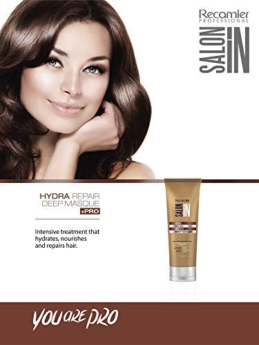 Recamier Professional Salon In +Pro Hydra Repair Deep Mask - Mascarilla Capilar Para el Cabello Seco y Maltratado 7oz