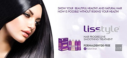L'mar Lisstyle Progresive Straightening treatment Blowout KIT No Formol with Carbocysteine No Smell, No Itching | Alisado Permanente Sin Formol (250 ml)