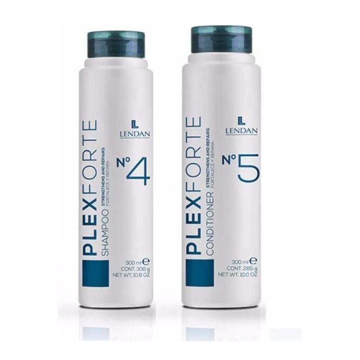 Lendan PlexForte Hair Kit of No. 4 Shampoo and No. 5 Conditioner, 10.8 fl. oz. Each, 2 Pack Bundle