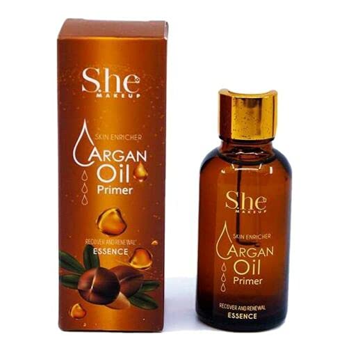 S.he Makeup Argan Oil Face Primer for healthy & bright skin 0.85 fl. oz.