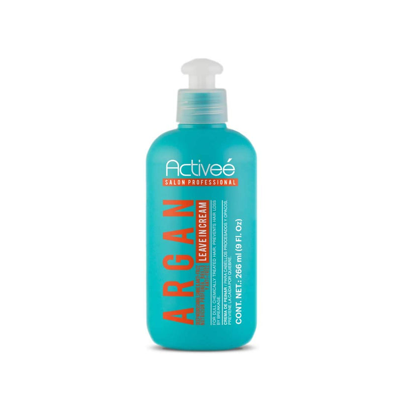 Activee Argan Leave In Cream 9oz | Intensive Hair Technology for colored and damaged hair Professional