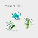 TRUE YOU Facial Mask Carbon activated with green tea and bambu extract 3.38oz