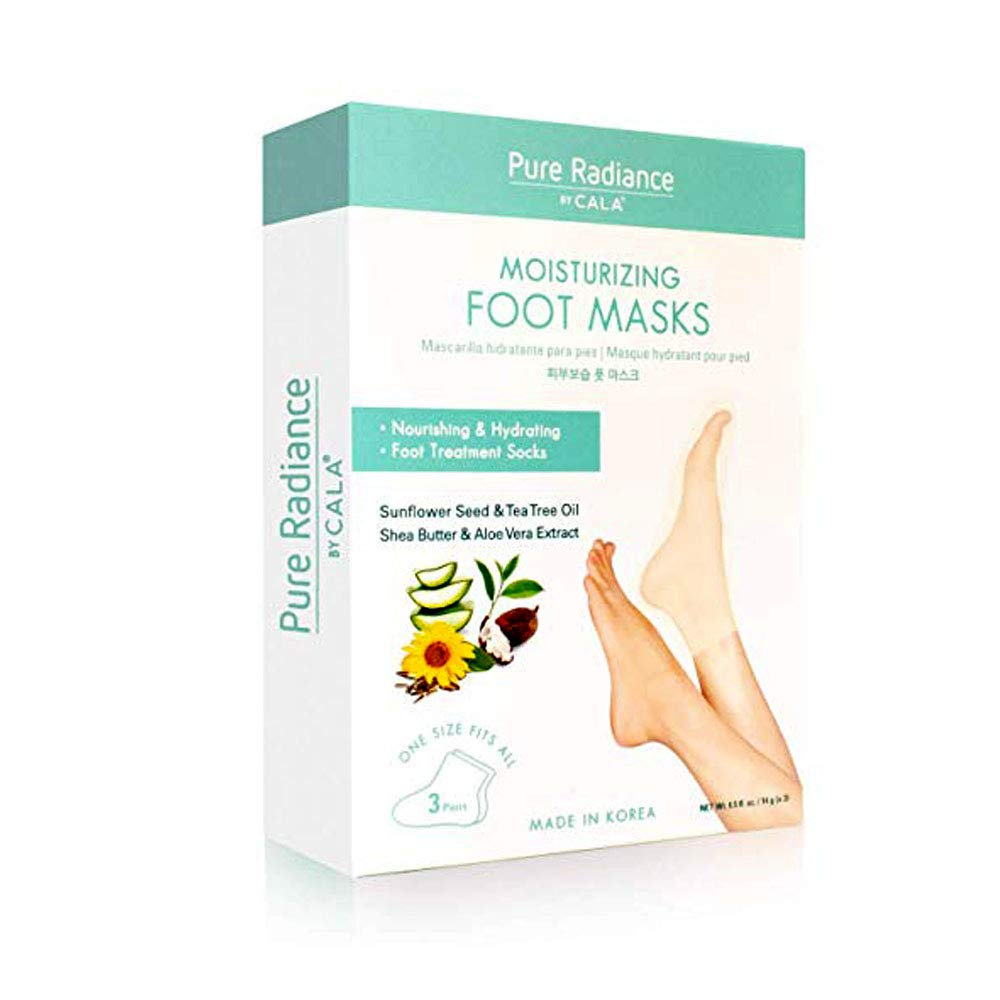 Pure Radiance by Cala Moisturizing Foot Masks - 3 Pack