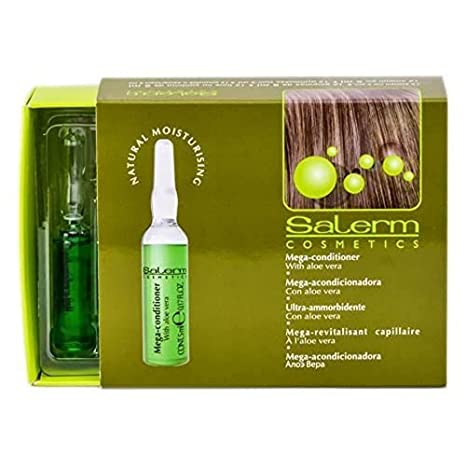 Salerm Cosmetics Mega Conditioner Hair Treatment - box of 12 vials (5ml ea)