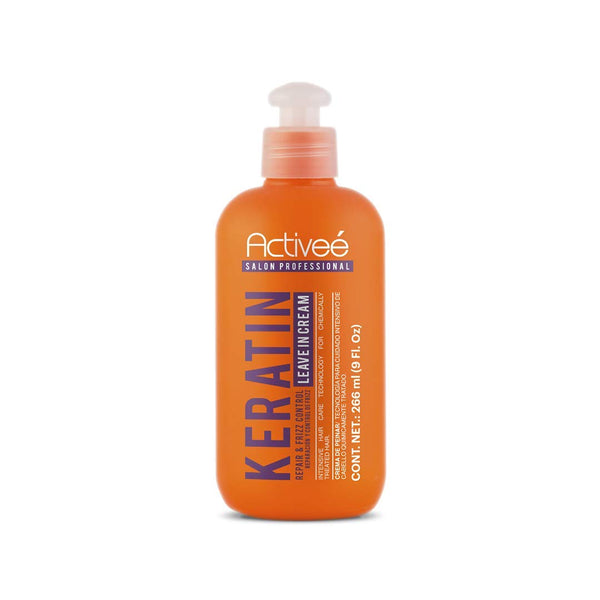 Activee Professional Keratin Hair Leave in Cream Treatment 16 fl. oz. - Hydrolyzed keratin enriched leave in cream
