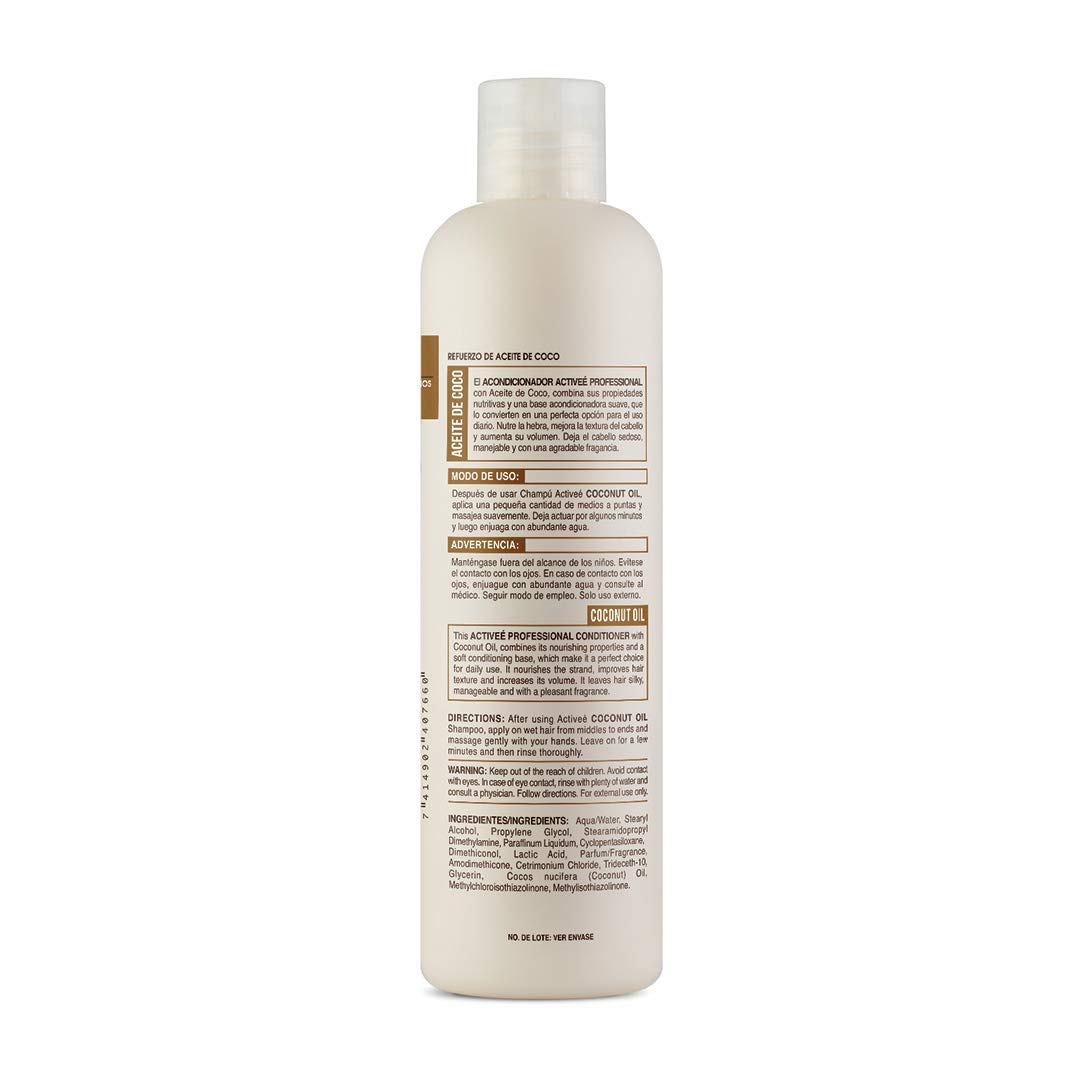 Activee · Acondicionador con aceite de coco · 16 oz