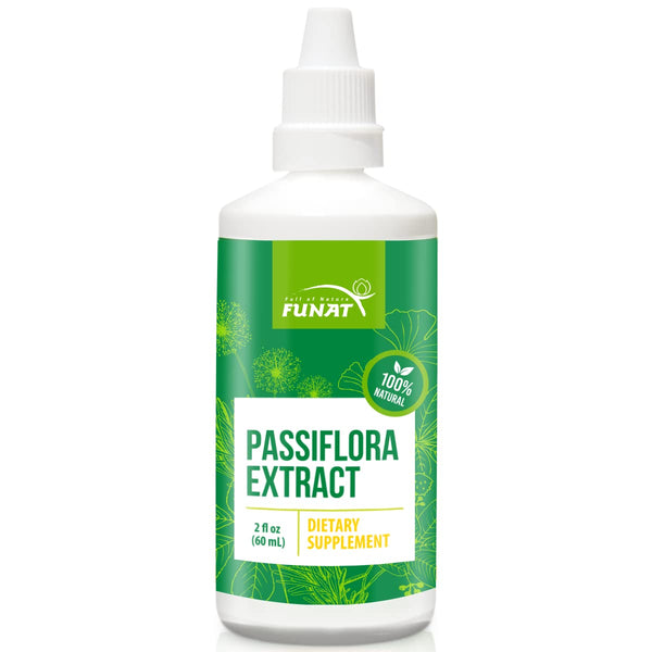 Funat Passiflora Incarnata Extract Occassional Nervous Anxiety sleep Passion Flower 60 ml. 2 fl oz