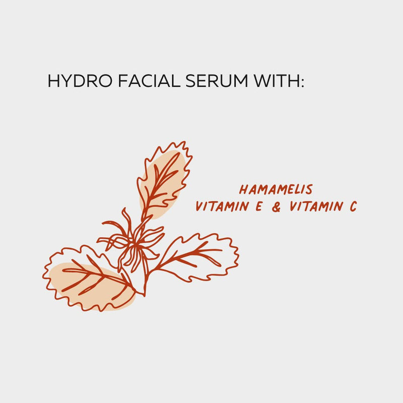 TRUE YOU Hydro Facial Serum with Vitamin C and E, elastine, aloe, calendula and hamamelis 1.01 fl.oz.