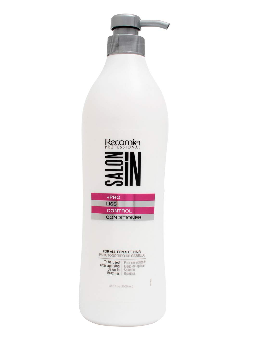 RECAMIER Anti Frizz Shampoo Liss Conditioner Detangler Set Shampoo + Conditioner 33.8oz + Shampoo 10.1oz
